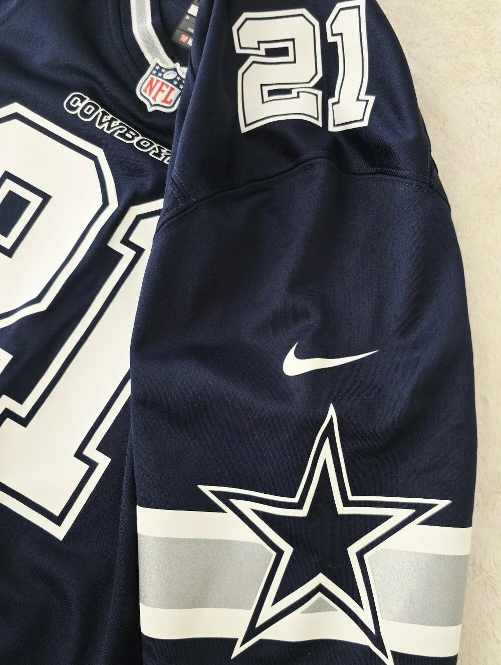 Nike Men’s Dallas Cowboys #21 Navy Vapor Limited Football Jersey, Size M